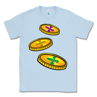 Dusty Blue louisiana coins Classic Tee - BarkalooDesign