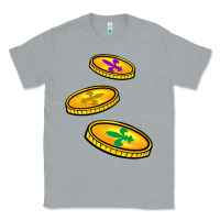 Heather Grey louisiana coins Classic Tee - BarkalooDesign