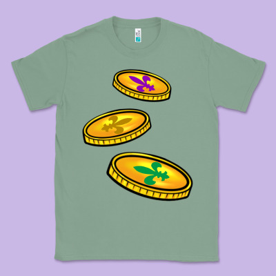 Louisiana Coins Classic Tee Designed By Barkaloodesign