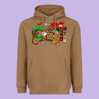 Christmas Cetified Surgical Technologist Heavyweight Hoodie Designed By Lillyallendesigns