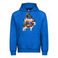 Cobalt stacked christmas farm animals Urban Hoodie - Artiststas