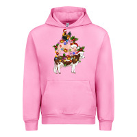 Fuchsia Pink stacked christmas farm animals Urban Hoodie - Artiststas