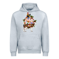 Heather Grey stacked christmas farm animals Urban Hoodie - Artiststas