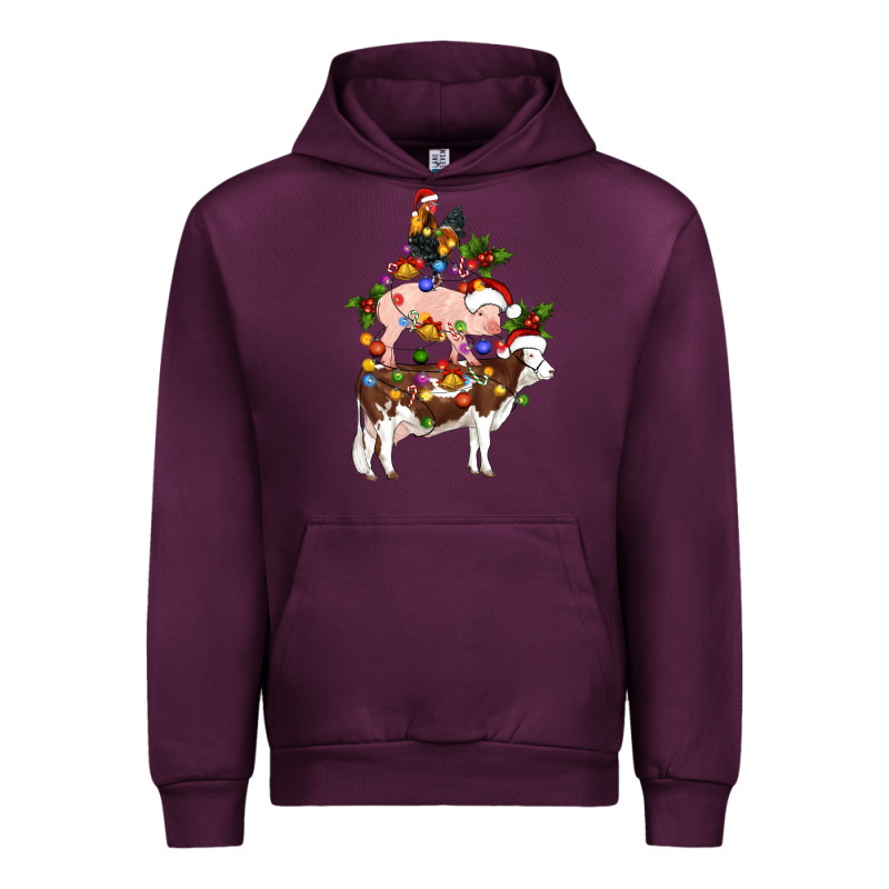Stacked Christmas Farm Animals Urban Hoodie by Artiststas | Teevron