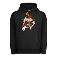 Pigment Black stacked christmas farm animals Urban Hoodie - Artiststas