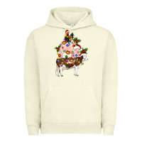 Pigment Pistachio stacked christmas farm animals Urban Hoodie - Artiststas