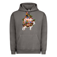 Pigment Tornado stacked christmas farm animals Urban Hoodie - Artiststas