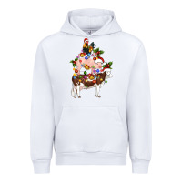 White stacked christmas farm animals Urban Hoodie - Artiststas