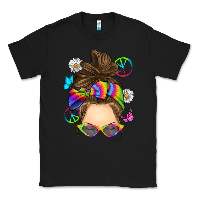 Messy Bun Tie Dye Classic Tee by RanaPortraitStore | Teevron