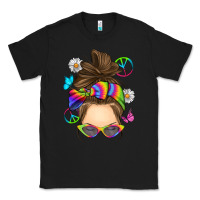 Black messy bun tie dye Classic Tee - RanaPortraitStore