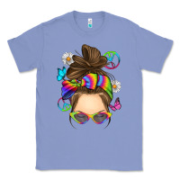 Colony Blue messy bun tie dye Classic Tee - RanaPortraitStore