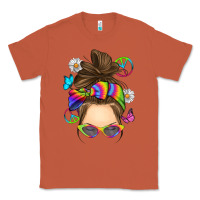 Copper messy bun tie dye Classic Tee - RanaPortraitStore