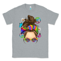 Heather Grey messy bun tie dye Classic Tee - RanaPortraitStore