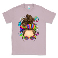 Lilac messy bun tie dye Classic Tee - RanaPortraitStore
