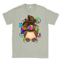 Matcha messy bun tie dye Classic Tee - RanaPortraitStore