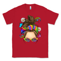Red messy bun tie dye Classic Tee - RanaPortraitStore