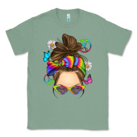 Sage messy bun tie dye Classic Tee - RanaPortraitStore