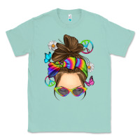 Seafoam messy bun tie dye Classic Tee - RanaPortraitStore