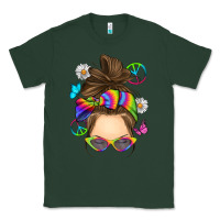 Sports Green messy bun tie dye Classic Tee - RanaPortraitStore