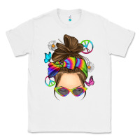 White messy bun tie dye Classic Tee - RanaPortraitStore
