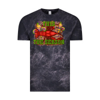 Cloud Black mardi gras this the season crawfish fleur de lis Vintage Tee - RanaPortraitStore