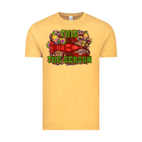 Vintage Mustard mardi gras this the season crawfish fleur de lis Vintage Tee - RanaPortraitStore