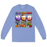 Colony Blue hallothanksmas Long Sleeve Tee - texasbilliewilder
