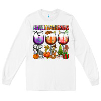 White hallothanksmas Long Sleeve Tee - texasbilliewilder