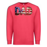 Cardinal American Flag Dad 4th of July Premium Sweatshirt - LillyAllenDesigns