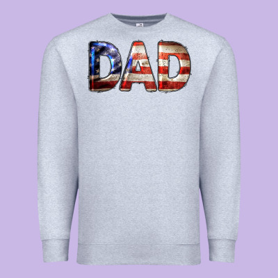 American Flag Dad 4th Of July Premium Sweatshirt Designed By Lillyallendesigns