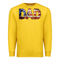 Lemon American Flag Dad 4th of July Premium Sweatshirt - LillyAllenDesigns
