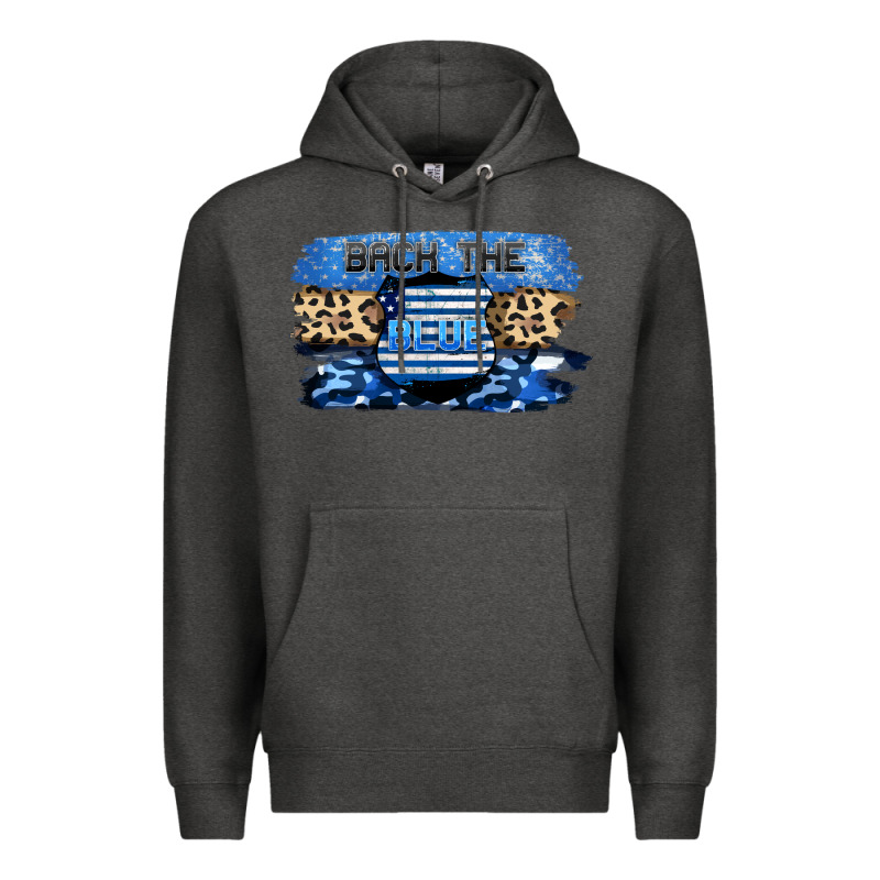 Back The Blue Premium Hoodie by FaDigitalArtStudio | Teevron