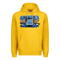 Lemon Back the blue Premium Hoodie - FaDigitalArtStudio