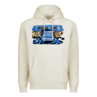 Oatmeal Heather Back the blue Premium Hoodie - FaDigitalArtStudio
