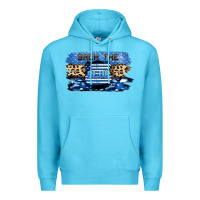 Ocean Blue Back the blue Premium Hoodie - FaDigitalArtStudio