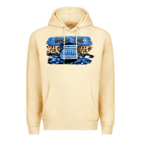 Pina Colada Back the blue Premium Hoodie - FaDigitalArtStudio