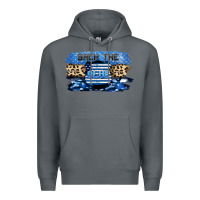 Rock Back the blue Premium Hoodie - FaDigitalArtStudio