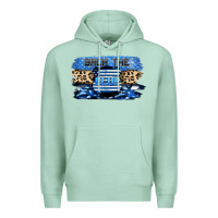 Seafoam Back the blue Premium Hoodie - FaDigitalArtStudio