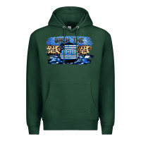 Sports Green Back the blue Premium Hoodie - FaDigitalArtStudio