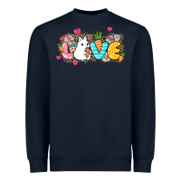 Navy Love Easter Day Heavyweight Sweatshirt - HowdyJamesFarm
