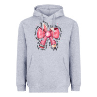 Heather Grey easter bunny pencil bow Heavyweight Hoodie - CowhideDigitalArt