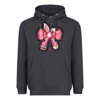Smoke easter bunny pencil bow Heavyweight Hoodie - CowhideDigitalArt