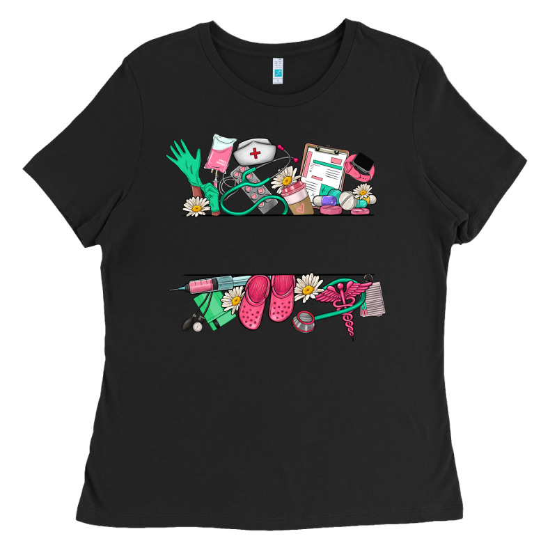 Custom Name Nurse Ladies Tee by NancyCooperArtShop | Teevron