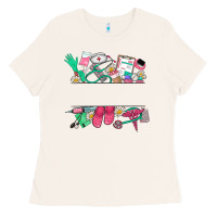 Bone custom name nurse Ladies Tee - NancyCooperArtShop