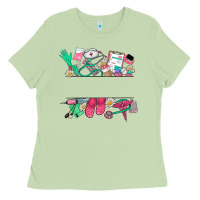 Matcha custom name nurse Ladies Tee - NancyCooperArtShop