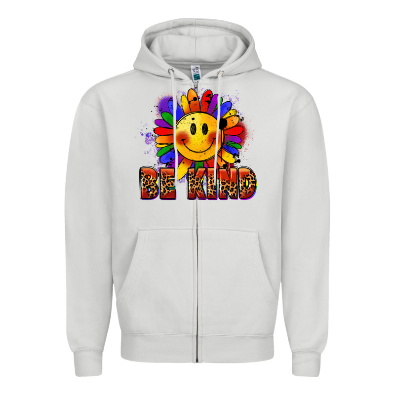 Be Kind Pride Zipper Hoodie by FaDigitalArtStudio | Teevron