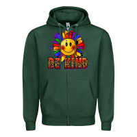 Sports Green Be kind pride Zipper Hoodie - FaDigitalArtStudio