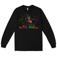 Black Momster with witch Long Sleeve Tee - NancyCooperArtShop