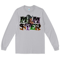 Moon Dust Momster with witch Long Sleeve Tee - NancyCooperArtShop