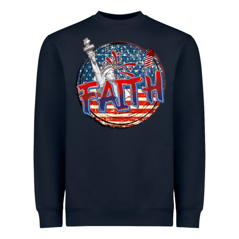 Faith Usa Heavyweight Sweatshirt by CowGirlArtShop | Teevron